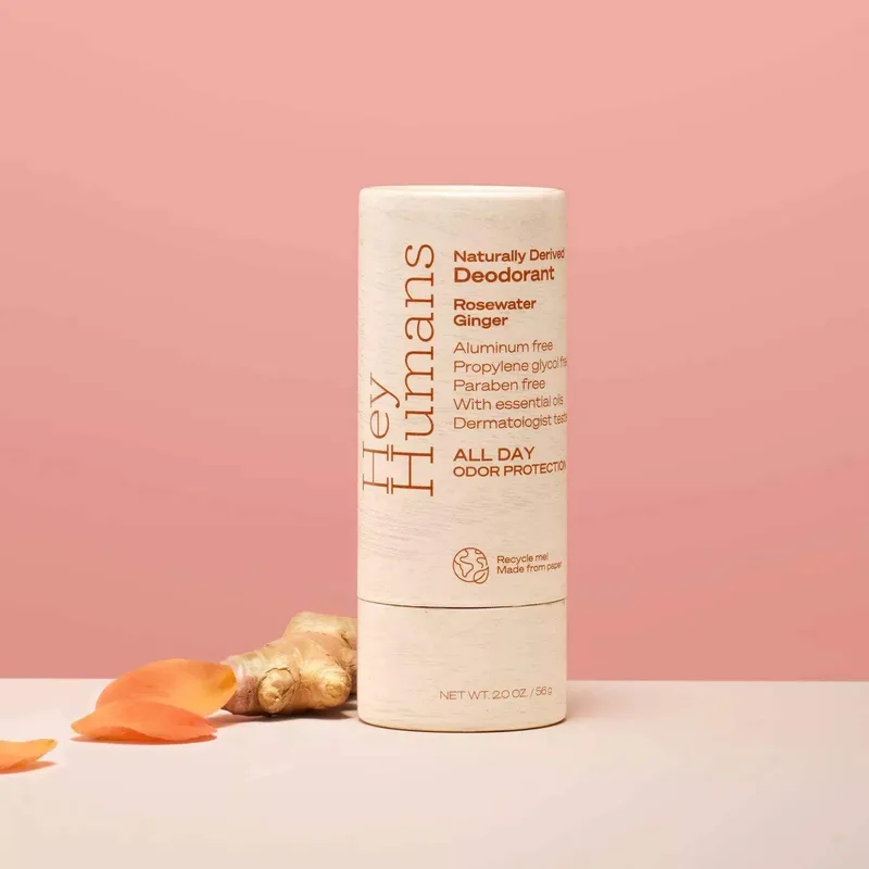Naturally Derived Deodorant, Rosewater Ginger
