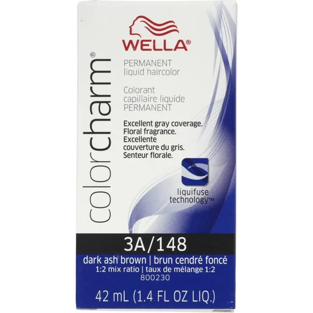 Wella Permanent Liquid Haircolor, Dark Ash Brown 3 a / 148