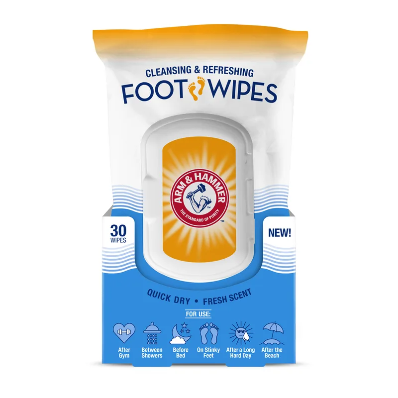 Cleansing & Refreshing Foot Wipes
