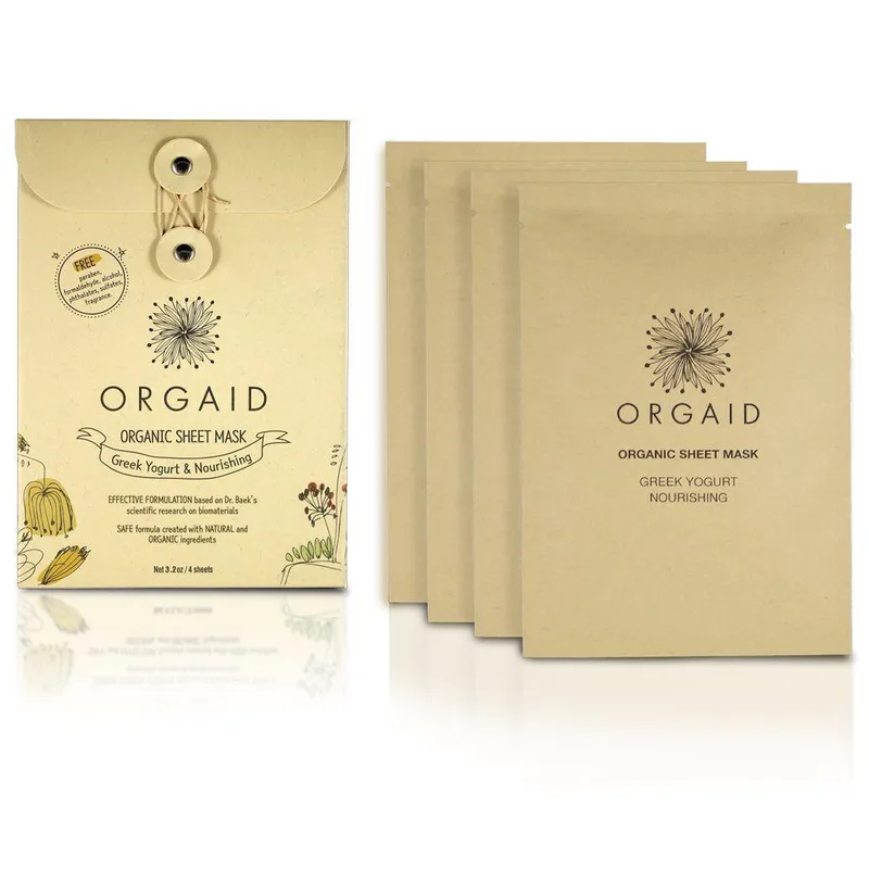 Organic Sheet Mask, Greek Yogurt & Nourishing (2020 formulation)