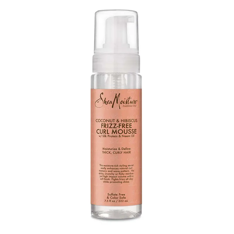 Shea Solutions Frizz Free Curl Mousse, Coconut & Hibiscus
