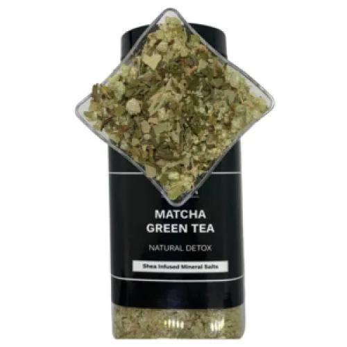 Shea Infused Mineral Salt, Matcha Green Tea (2020 formulation)