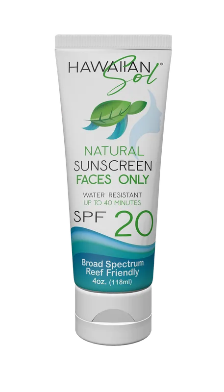 Natural Sunscreen Lotion, Faces Only, SPF 20
