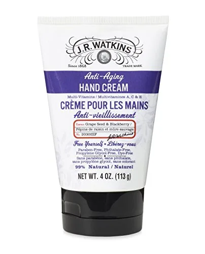 Anti Aging Hand Cream, Grape Seed & Blackberry (2019 formulation)