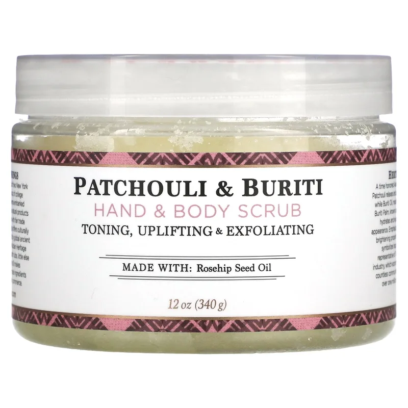 Hand & Body Scrub, Patchouli & Buriti