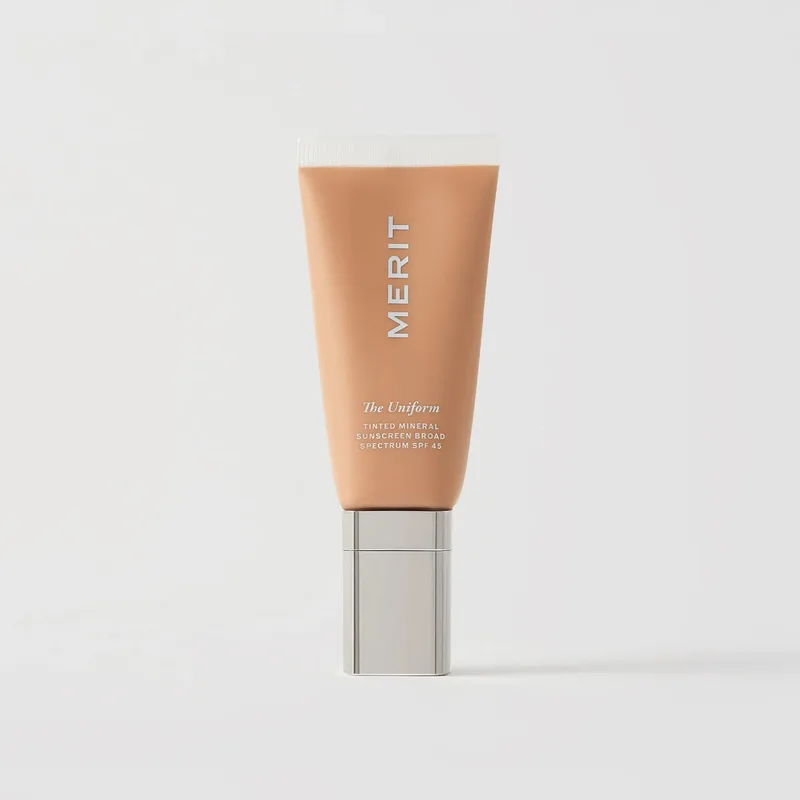 The Uniform Tinted Mineral Sunscreen, 15 Medium Cool Olive, SPF 45