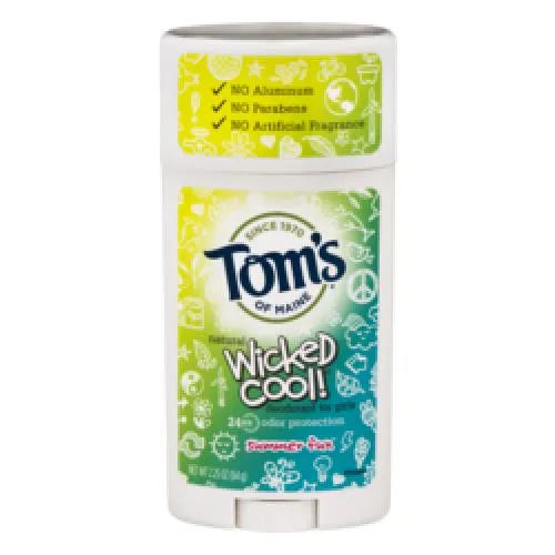 Wicked Cool! Natural Deodorant for Girls, Summer Fun (2019 formulation)