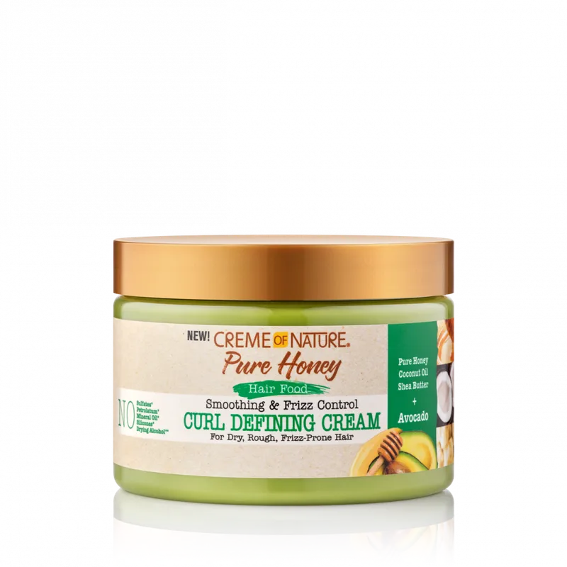 PURE HONEY Hair Food Smoothing & Frizz Control Curl Defining Cream