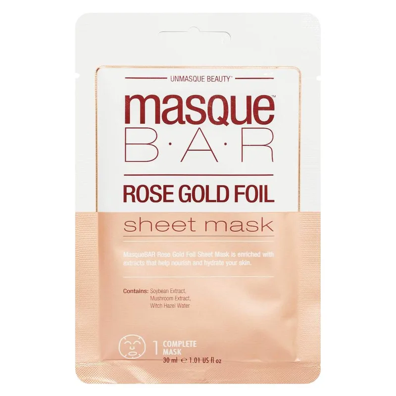 Rose Gold Foil Sheet Mask