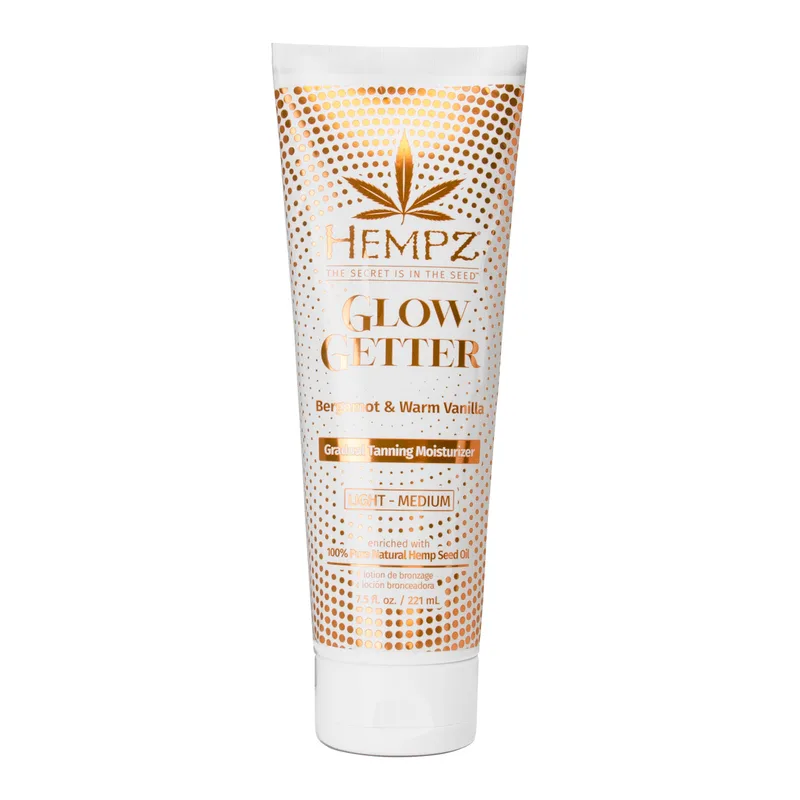 Glow Getter Daily Gradual Tanning Moisturizer with Shimmer, Light-Medium