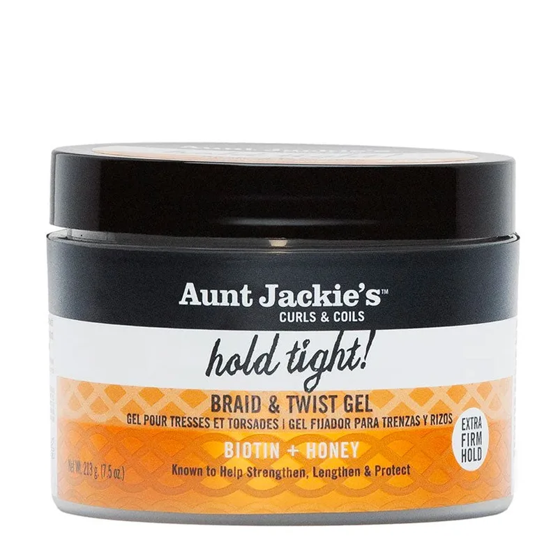 Curls & Coils Hold Tight! Braid & Twist Gel, Biotin + Honey