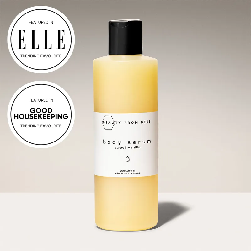 body serum, sweet vanilla
