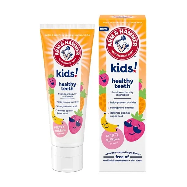 Kids! Healthy Teeth Fluoride Anticavity Toothpaste, Fruit Bubble, Fruity Bubble Flavor