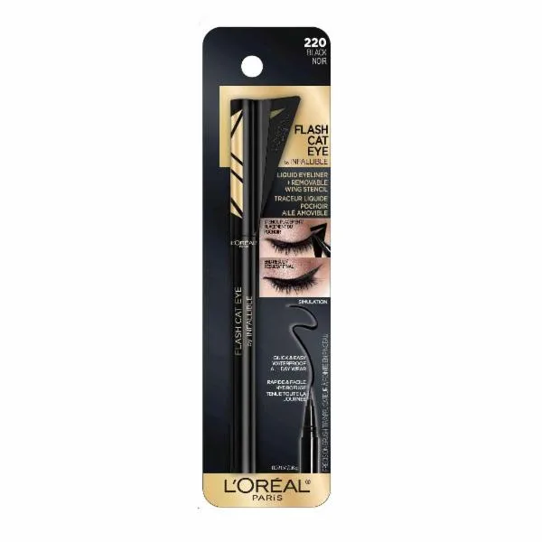 Flash Cat Eye by Infallible Liquid Eyeliner, 220 Black