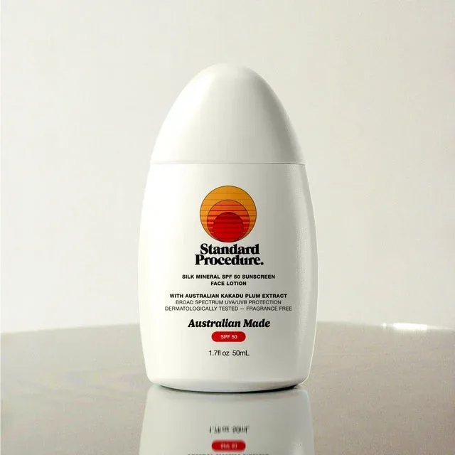 Silk Mineral Sunscreen Face Lotion, SPF 50