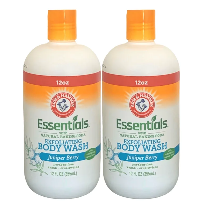 Essentials, Exfoliating Body Wash with Naturally Sourced Baking Soda, Juniper Berry