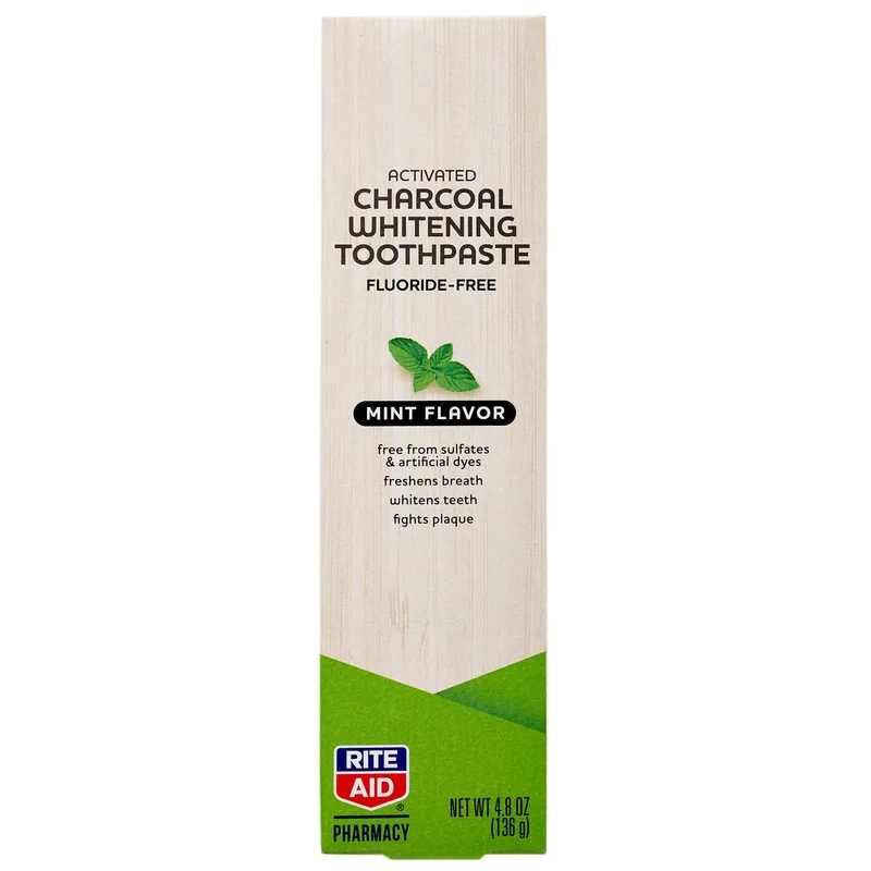 Activated Charcoal Whitening Toothpaste, Mint, Mint