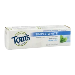 Simply White Fluoride Toothpaste, Clean Mint (2019 formulation)