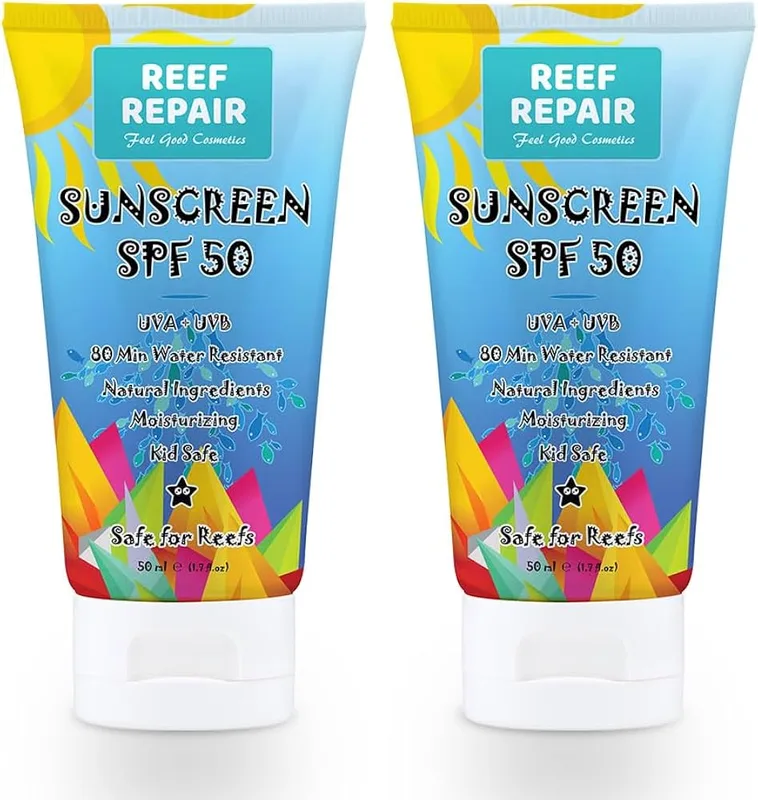 Sunscreen All Natural, Water Resistant, Moisturizing, Biodegradable Sunscreen Lotion, SPF 50