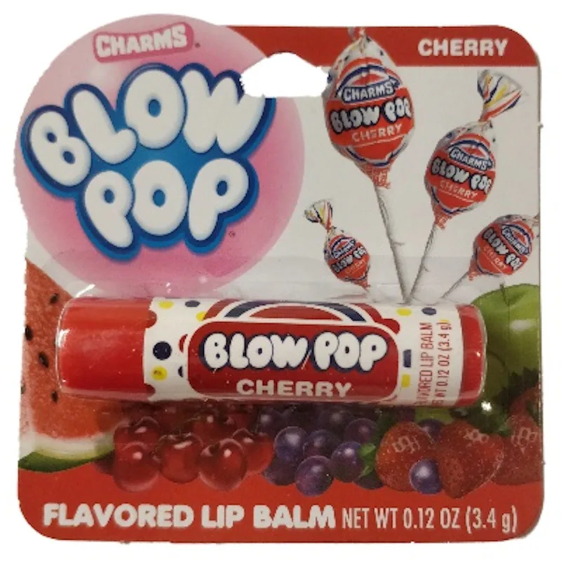 Blow Pop Lip Balm, Cherry (2020 formulation)