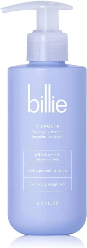 V Smooth - Shave Gel + Cleanser for Pubic Hair & Skin - pH-Balanced - Fragrance-Free - Gynecologist-Approved