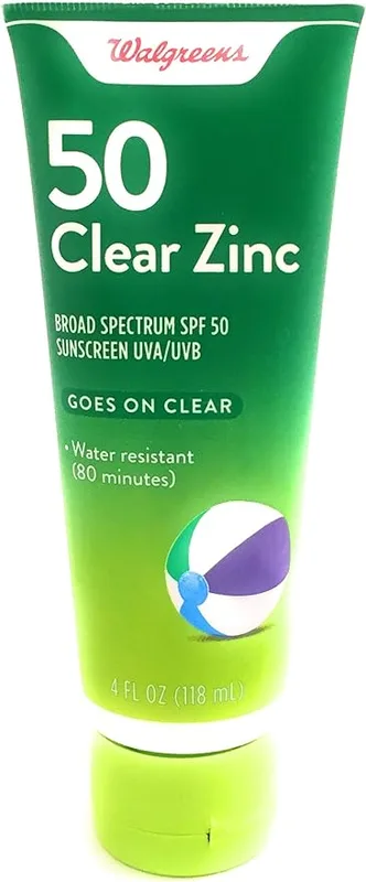 Clear Zinc Sunscreen, SPF 50