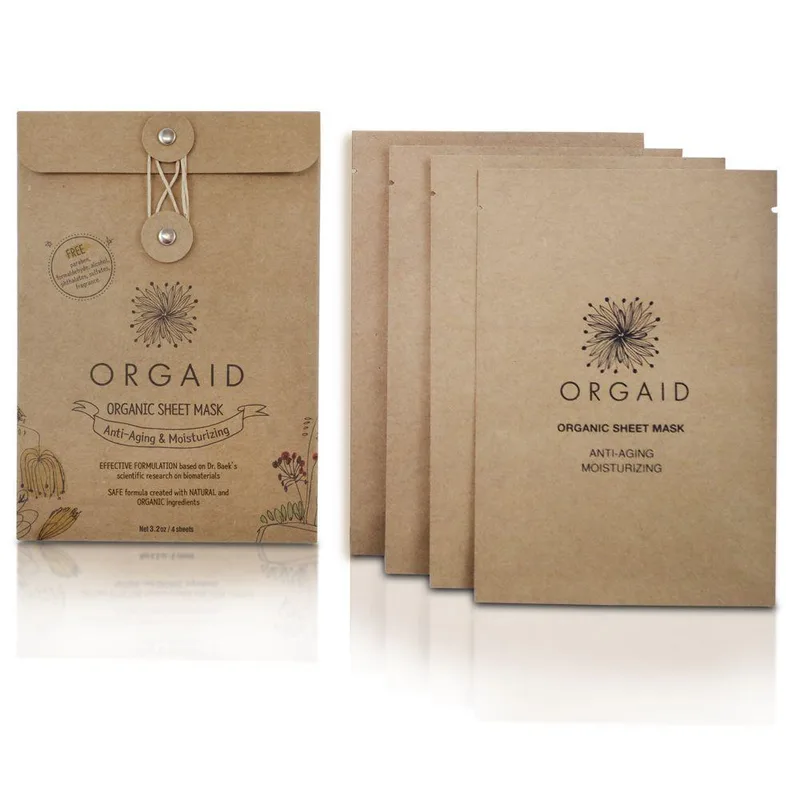 Organic Sheet Mask, Anti-Aging & Moisturizing (2020 formulation)