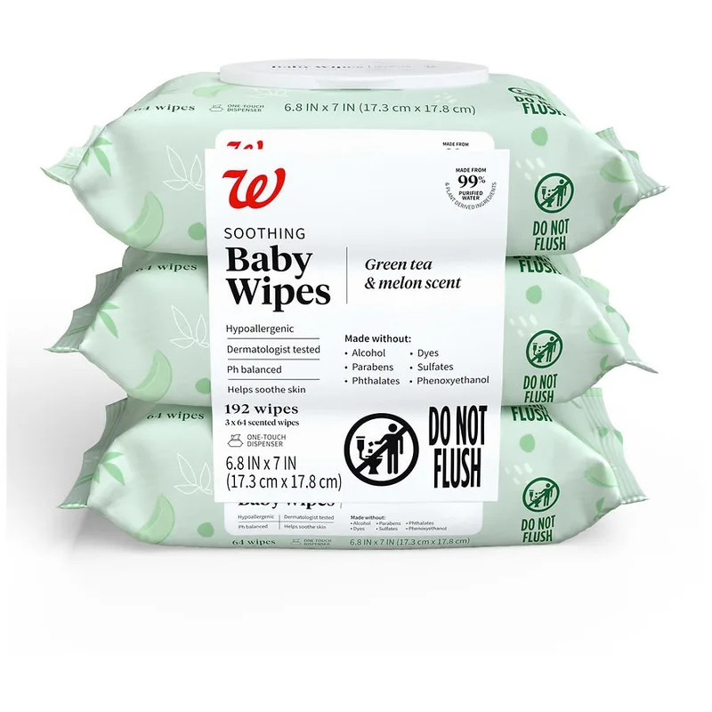 Soothing Baby Wipes, Green Tea & Melon