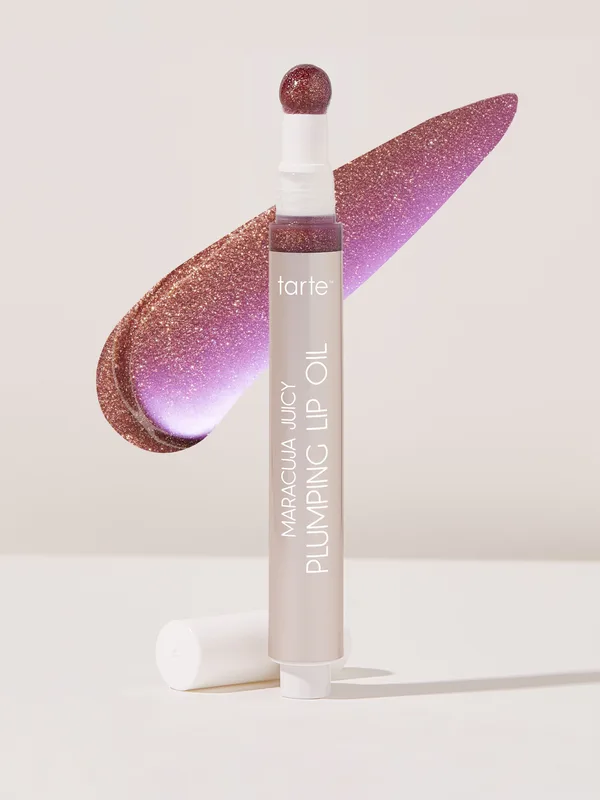 Maracuja Juicy Plumping Lip Oil, Shimmering Mulberry