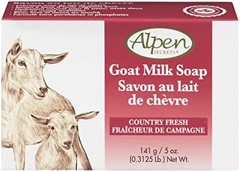 Goat Milk Moisturizing Soap Bars, Country Fresh