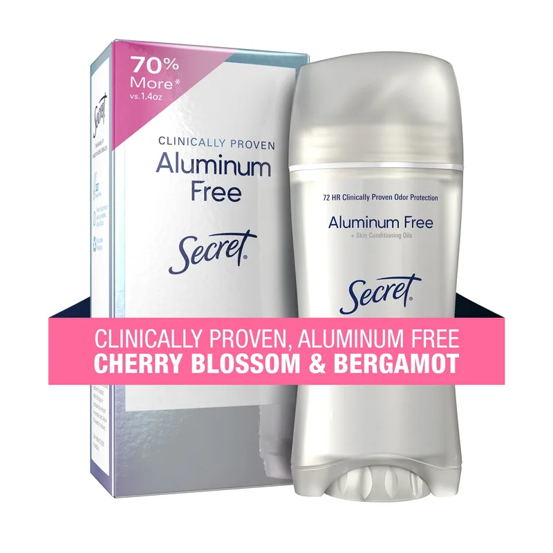 Clinically Proven Aluminum Free Deodorant Stick for Women, Cherry Blossom & Bergamot