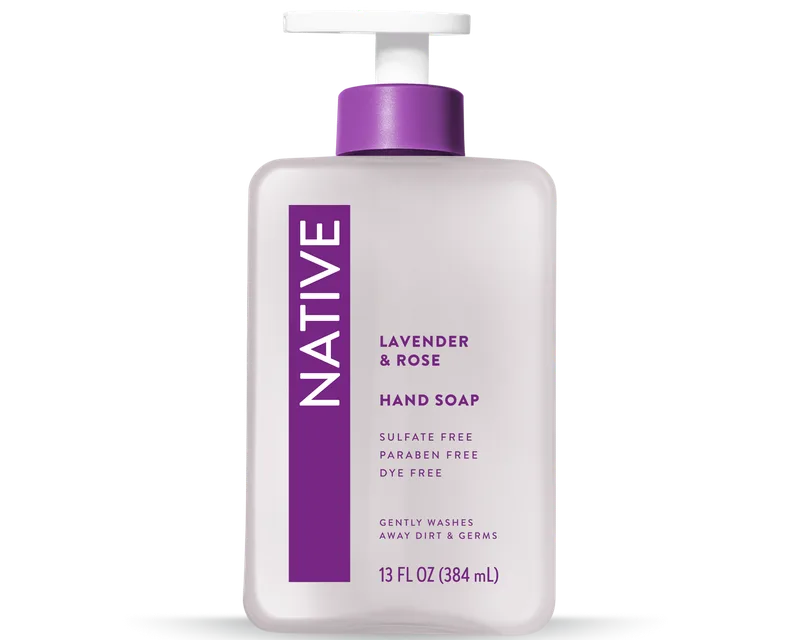 Liquid Hand Soap, Lavender & Rose