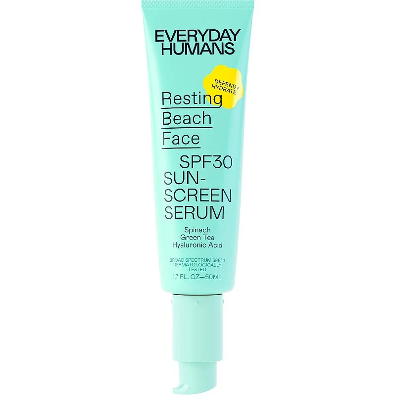 Resting Beach Face Sunscreen Serum, SPF 30