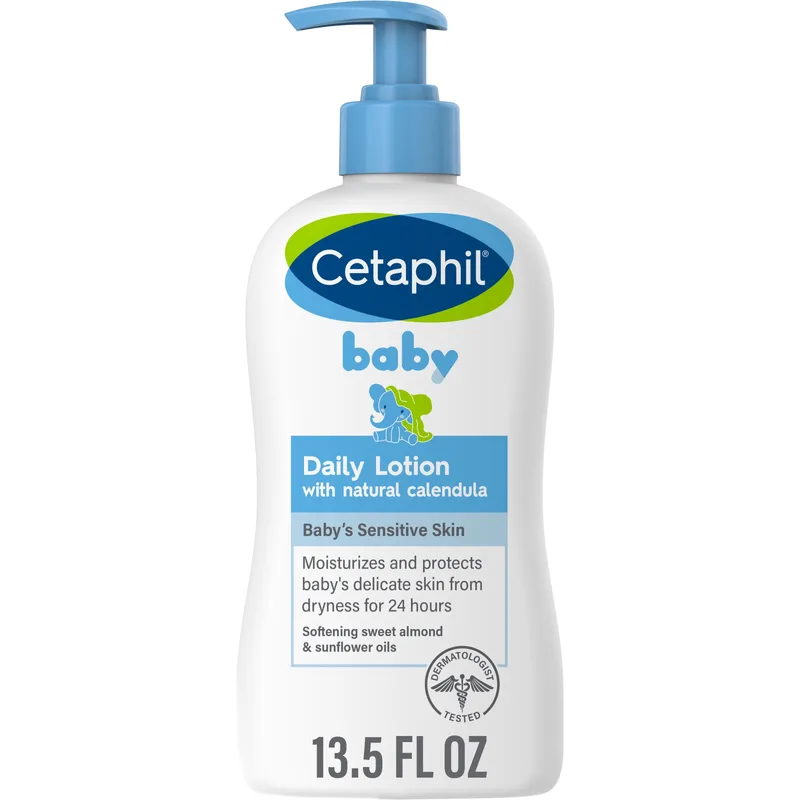 Baby Daily Lotion with Organic Calendula, Sweet Almond & Sunflower Oils