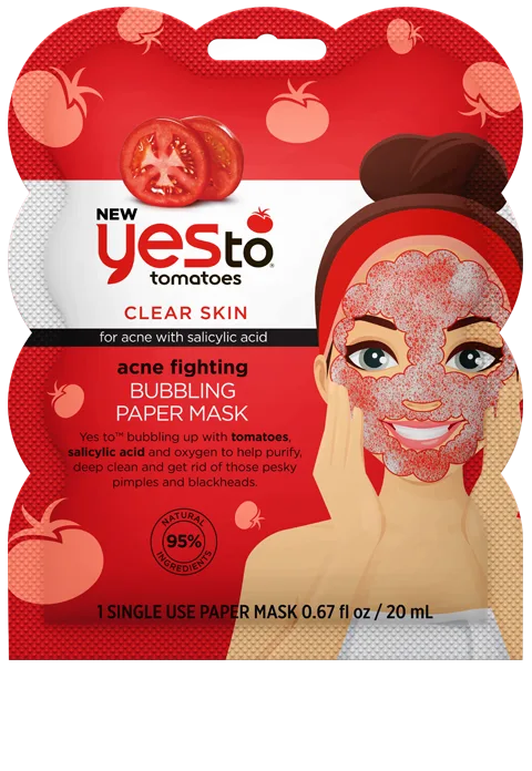 Bubbling Paper Mask, Tomatoes (2018 formulation)