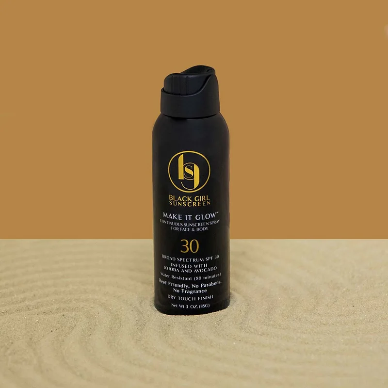 Make It Glow Continuous Sunscreen Spray for Face & Body, SPF 30