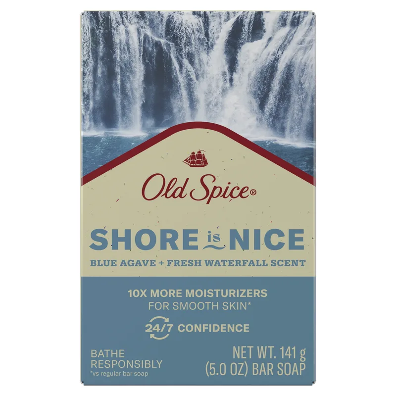 Premium Bar Soap, Seas the Day Blue Agave and Fresh Waterfall Scent, for All Skin Types