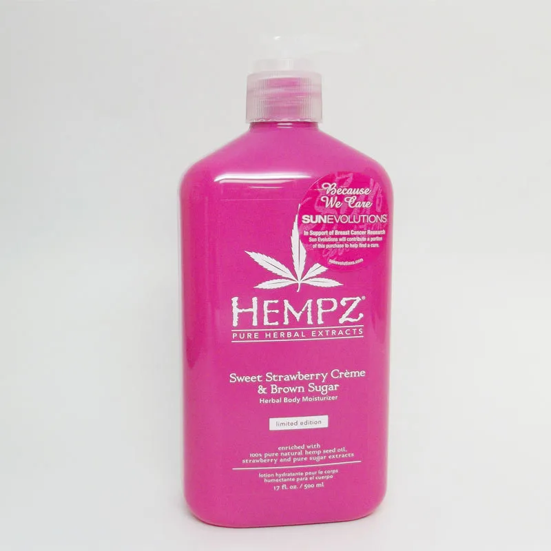 Herbal Body Moisturizer, Sweet Strawberry Creme & Brown Sugar