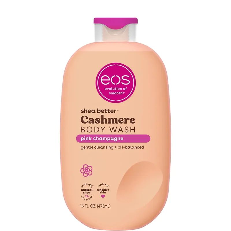 Shea Better Cashmere Body Wash, Pink Champagne, Creamy Gel Formula