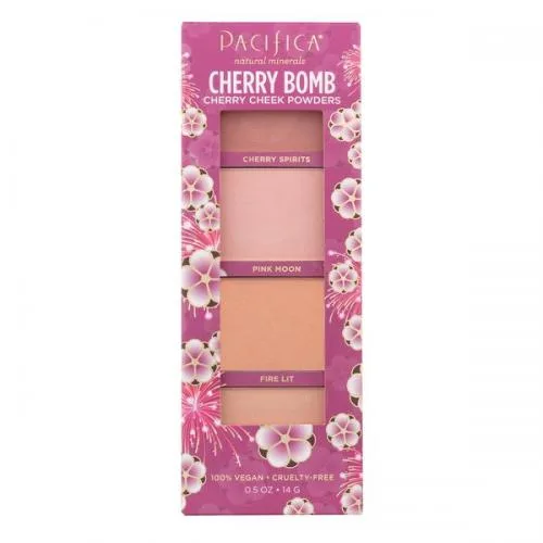 Cherry Bomb Cheek Powders, Cherry Spirits, Pink Moon, Fire Lit, Queen of Noise (2019 formulation)