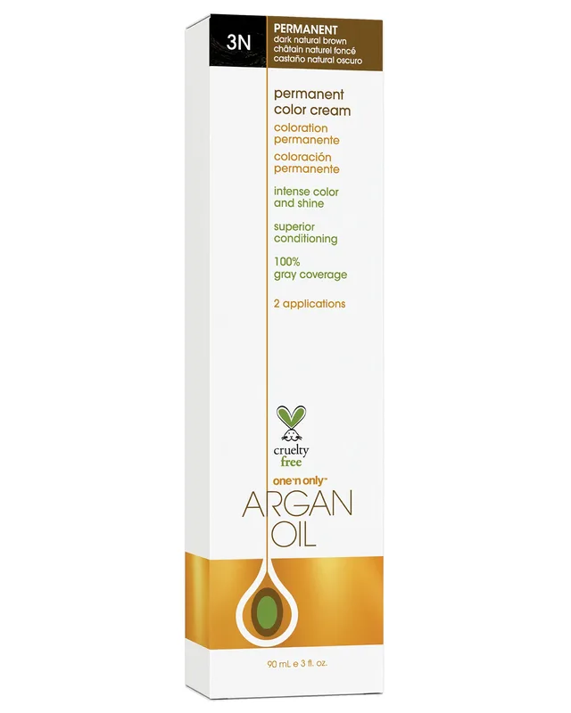 Argan Oil Permanent Color Cream, Dark Natural Brown 3 N