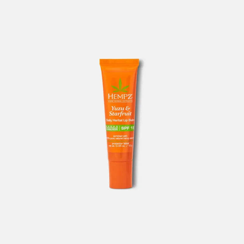 Daily Herbal Lip Balm, Yuzu & Starfruit, SPF 15
