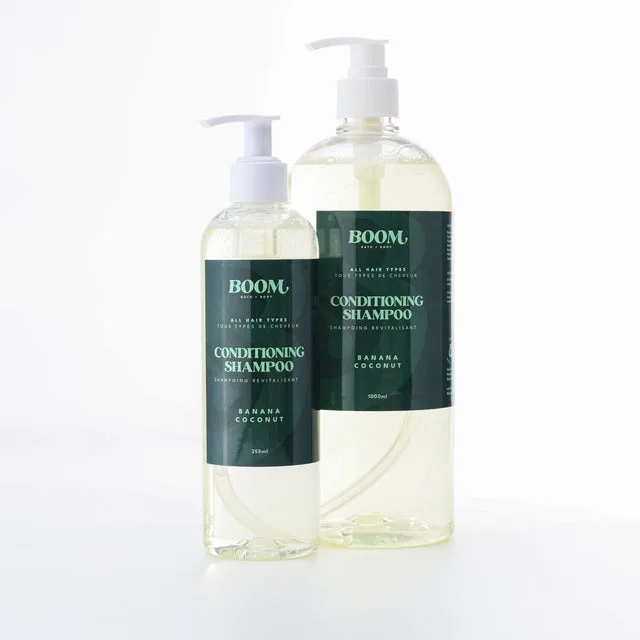 Boom Bath and Body Conditioning Shampoo, Banana Coconut