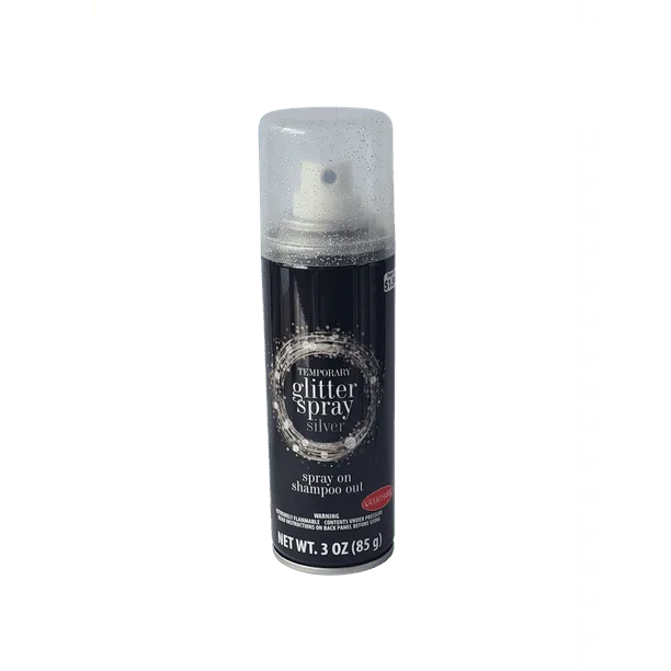 Temporary Glitter Spray, Silver