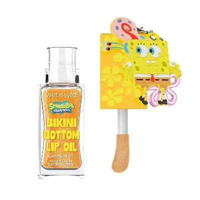 SpongeBob Cooling Lip Oil with Keychain, Yellow