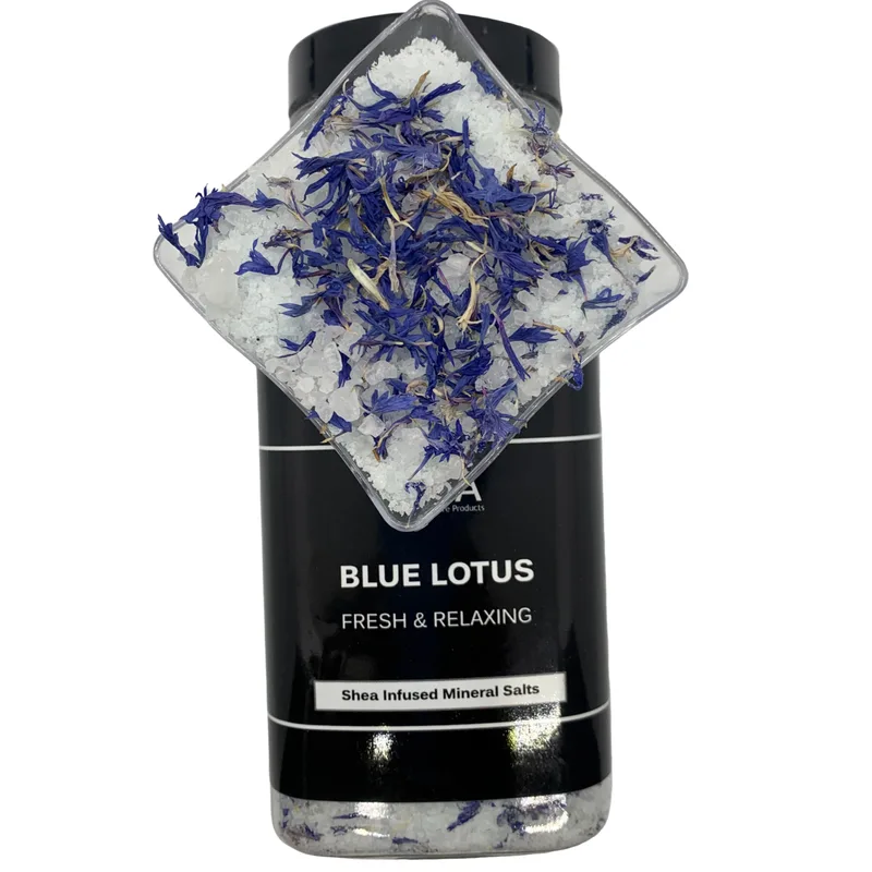Shea Infused Mineral Salts, Blue Lotus (2020 formulation)