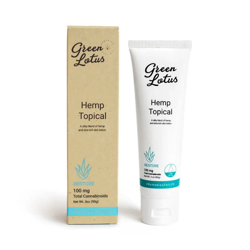 Lotus Cooling Lotion, Hemp Topical (2020 formulation)