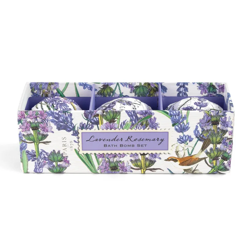 Bath Bomb Set, Lavender Rosemary (2018 formulation)