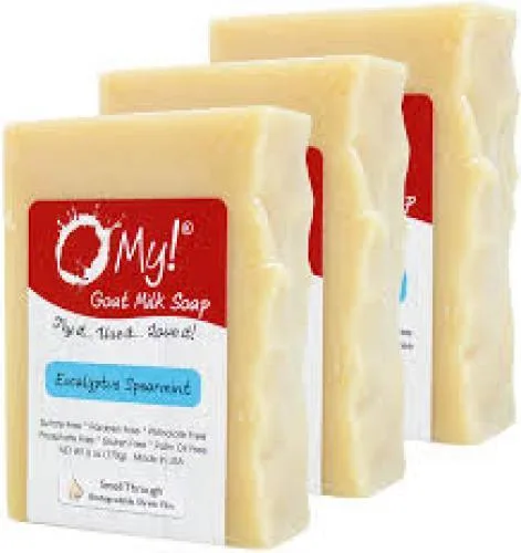 ! Goat Milk Bath & Body Soap, Eucalyptus Spearmint (2018 formulation)