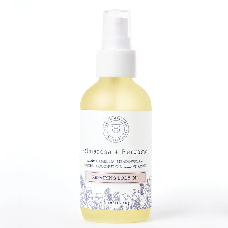 Repairing Body Oil, Palmarosa + Bergamot